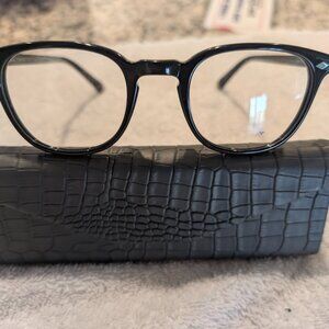 SAMA EYEGLASSES MODEL PHILLIPE BLACK HAND MADE IN JAPAN 48/22/145 W/ SAMA CASE